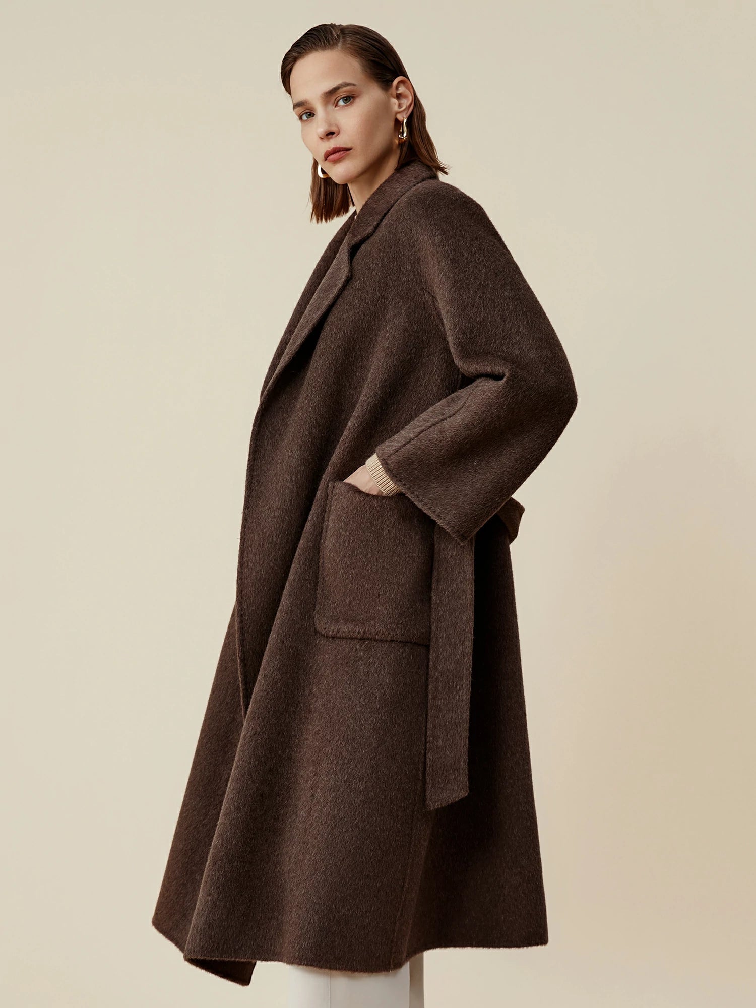 Soft Notch-Lapel Wool Coat main image 0