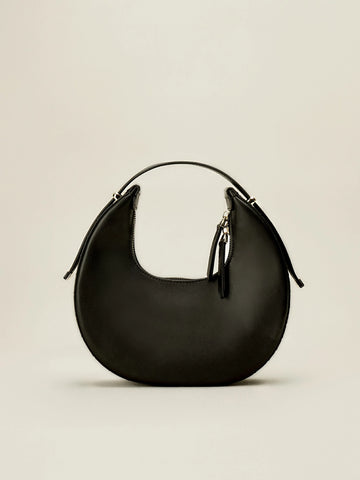 Amoretu Zipper Crescent Bag