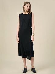 Amoretu Lyocell Faux Two-Piece Sleeveless Maxi Dress