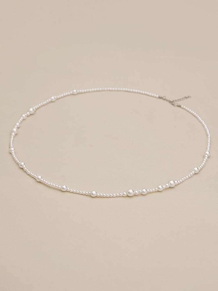 Amoretu Layerable Faux Pearl Long Necklace