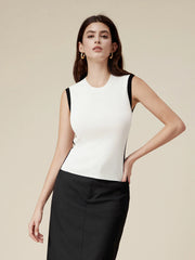 Amoretu Contrast Sleeveless Vest Top