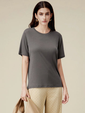 Amoretu Lyocell Classic Loose T-Shirt